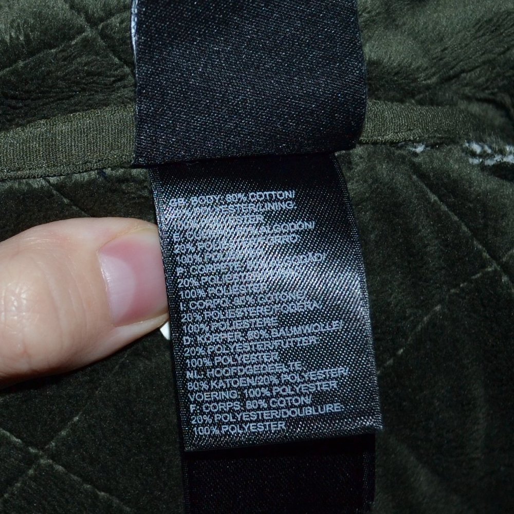 NWT The North Face Olive Green Quilted Tunic Jacket Size Medium - Picture 6 of 6